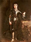 Sir Antony Van Dyck Canvas Paintings - Portrait of Charles II When Prince of Wales